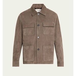 Frame Men's Olive Suede Chore Coat